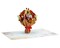 Paper Love 3D Fall Pop Up Flower Bouquet Card - Autumn Floral Greeting, Perfect for Thanksgiving & Fall Birthdays - 5" x 7" Cover with Note Tag
